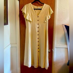 Calvin Klein linen dress. Never worn new with tags